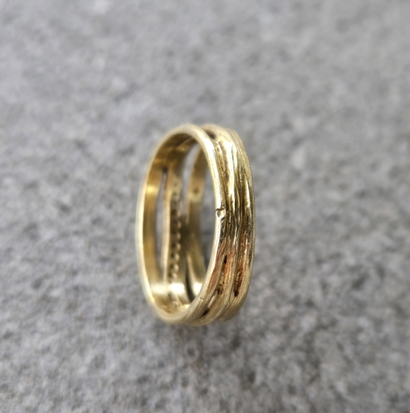 I.Reiss 14K Gold 0.10 ct. tw. Highway Ring, size 7 - Picture 8 of 16